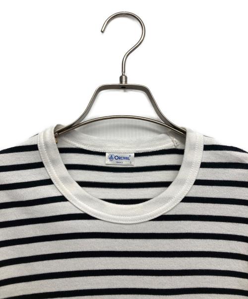 ORCIVAL（オーシバル）ORCIVAL (オーシバル) ボーダーTシャツ ホワイトの古着・服飾アイテム