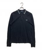 FRED PERRYフレッドペリー）の古着「長袖ポロシャツ」｜ブラック