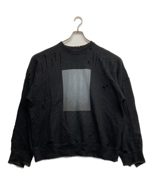 stein（シュタイン）stein (シュタイン) OVERSIZED REBUILD SWEAT ブラック サイズ:Sの古着・服飾アイテム