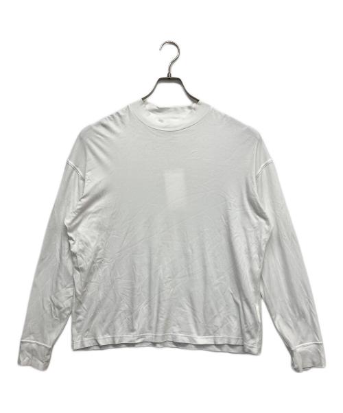 YOKE（ヨーク）YOKE (ヨーク) MOCK NECK LONG SLEEVES T-SHIRT ホワイト サイズ:3の古着・服飾アイテム