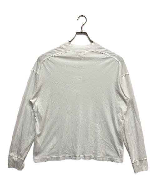 YOKE（ヨーク）YOKE (ヨーク) MOCK NECK LONG SLEEVES T-SHIRT ホワイト サイズ:3の古着・服飾アイテム