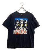 anvilアンヴィル）の古着「POLICE バンドプリントTシャツ」｜ネイビー