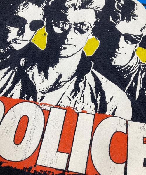 anvil（アンヴィル）anvil (アンヴィル) POLICE バンドプリントTシャツ ネイビー サイズ:Lの古着・服飾アイテム