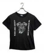 M&O Knitsエムアンドオー・ニットズ）の古着「スカルプリントTシャツ」｜ブラック