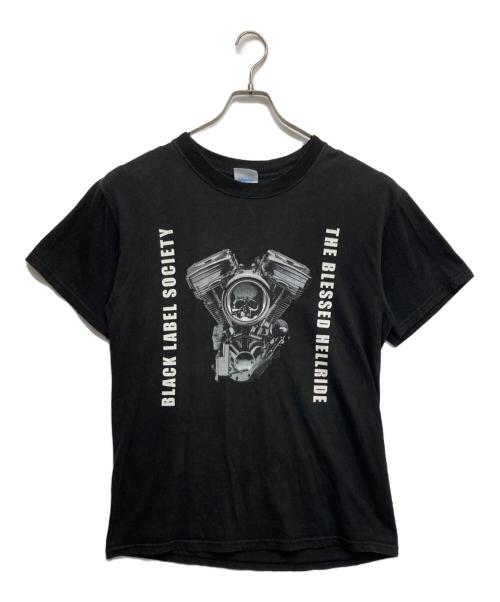 M&O Knits（エムアンドオー・ニットズ）M＆O KNITS (エムアンドオー・ニットズ) スカルプリントTシャツ ブラック サイズ:Mの古着・服飾アイテム