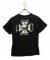 M＆O KNITS (エムアンドオー・ニットズ) スカルプリントTシャツ ブラック サイズ:M：5000円