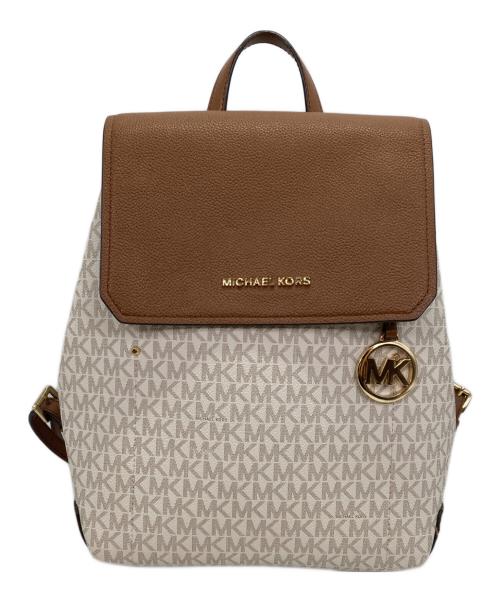 MICHAEL KORS（マイケル・コース）MICHAEL KORS (マイケル・コース) HAYES MD BACKPACK ホワイトの古着・服飾アイテム