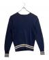 POLO RALPH LAUREN (ポロ・ラルフローレン) コットンクルーネックニット ネイビー サイズ:M：5000円