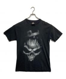 WORLD  WRESTLING ENTERTAINMENT（ワールド・レスリング・エンターテインメント）の古着「スカルプリントTシャツ」｜ブラック
