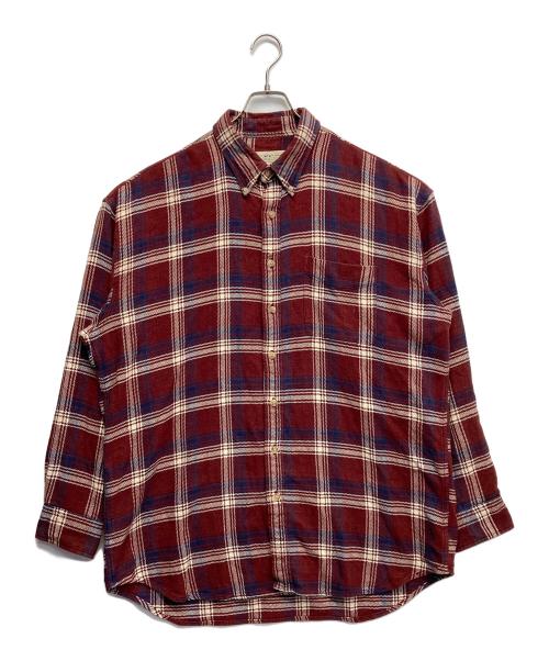 NATURAL ISSUE（ナチュラル イシュー）NATURAL ISSUE (ナチュラル イシュー) ネルシャツ レッド サイズ:XLTの古着・服飾アイテム