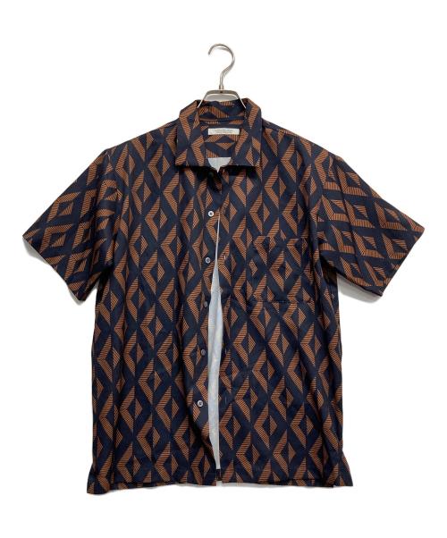 JOURNAL STANDARD（ジャーナルスタンダード）JOURNAL STANDARD (ジャーナルスタンダード) ワイドシルエット ショートスリーブ 柄シャツ ブラウン サイズ:Mの古着・服飾アイテム