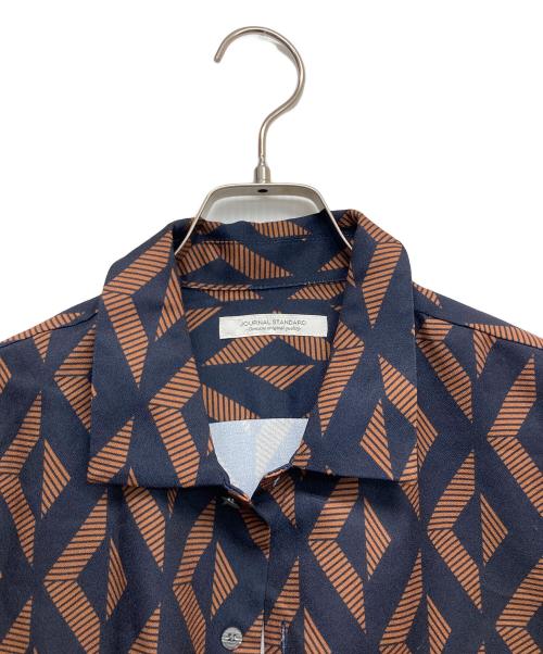 JOURNAL STANDARD（ジャーナルスタンダード）JOURNAL STANDARD (ジャーナルスタンダード) ワイドシルエット ショートスリーブ 柄シャツ ブラウン サイズ:Mの古着・服飾アイテム