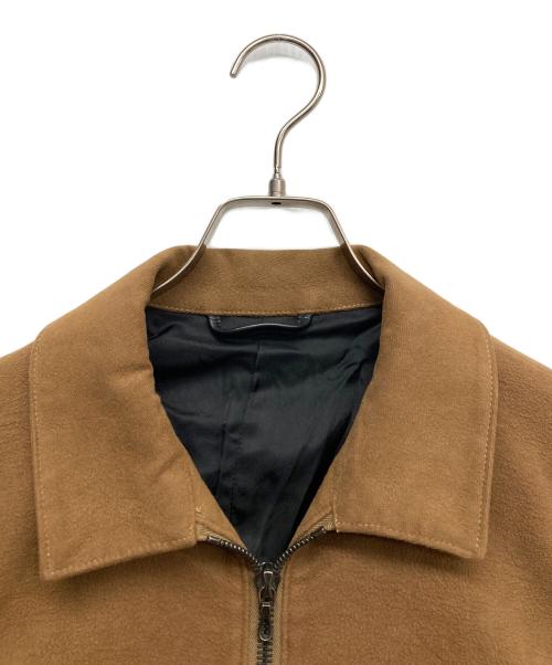 ATTACHMENT（アタッチメント）ATTACHMENT (アタッチメント) ストレッチモールスキン シングルライダース ブラック×ブラウン サイズ:1の古着・服飾アイテム