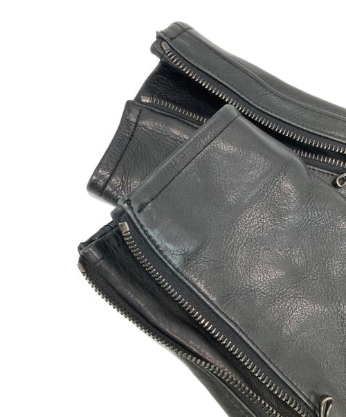 ATTACHMENT（アタッチメント）ATTACHMENT (アタッチメント) ストレッチモールスキン シングルライダース ブラック×ブラウン サイズ:1の古着・服飾アイテム