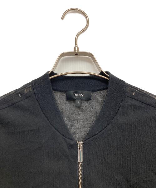 theory（セオリー）theory (セオリー) AIRY COTTON SHEER BOMBER ブラック サイズ:Sの古着・服飾アイテム