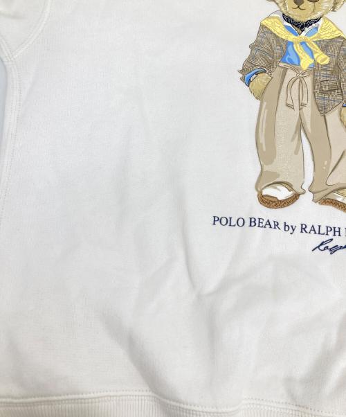 POLO RALPH LAUREN（ポロ・ラルフローレン）POLO RALPH LAUREN (ポロ・ラルフローレン) ポロベアプリントスウェット ホワイト サイズ:XSの古着・服飾アイテム