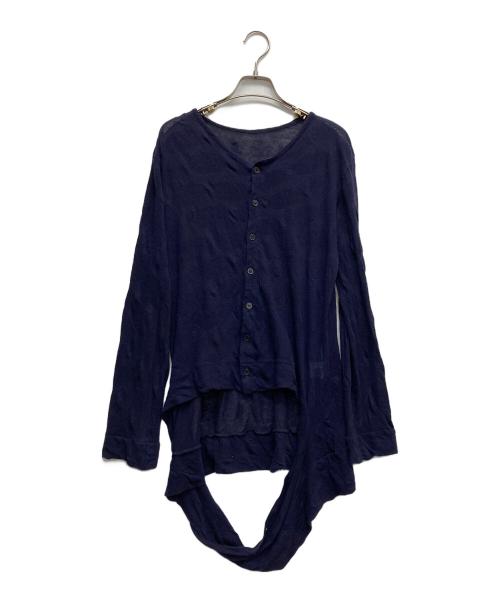 YOHJI YAMAMOTO（ヨウジヤマモト）YOHJI YAMAMOTO (ヨウジヤマモト) ELLIPSE JQ LONG SLV CD ネイビー サイズ:2の古着・服飾アイテム