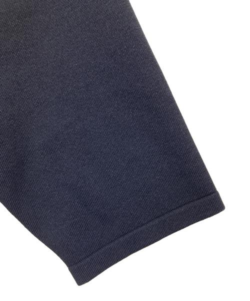 HIROKO KOSHINO（ヒロコ コシノ）HIROKO KOSHINO (ヒロコ コシノ) イレギュラーヘム洋梨インターシャニット ブラック サイズ:40の古着・服飾アイテム