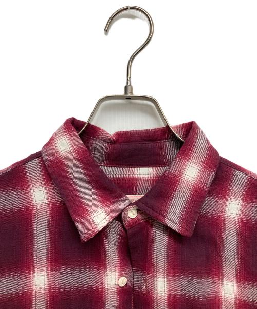BIG MIKE（ビックマイク）BIG MIKE (ビックマイク) チェックシャツ レッド サイズ:Lの古着・服飾アイテム