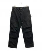CarHarttカーハート）の古着「ペインターダブルニーパンツ」｜ブラック