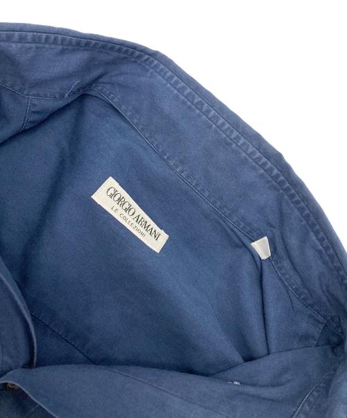 GIORGIO ARMANI（ジョルジョアルマーニ）GIORGIO ARMANI (ジョルジョアルマーニ) ボタンダウンシャツ ネイビー サイズ:38の古着・服飾アイテム
