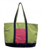 L.L.Beanエルエルビーン）の古着「クレイジーパターンボードトートバッグ」｜グリーン×ピンク