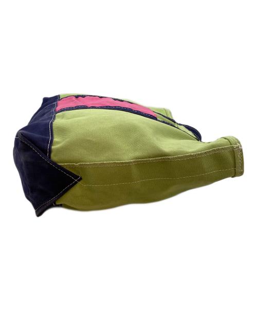 L.L.Bean（エルエルビーン）L.L.Bean (エルエルビーン) クレイジーパターンボードトートバッグ グリーン×ピンクの古着・服飾アイテム
