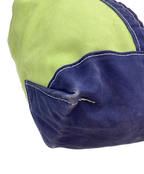 L.L.Bean（エルエルビーン）L.L.Bean (エルエルビーン) クレイジーパターンボードトートバッグ グリーン×ピンクの古着・服飾アイテム
