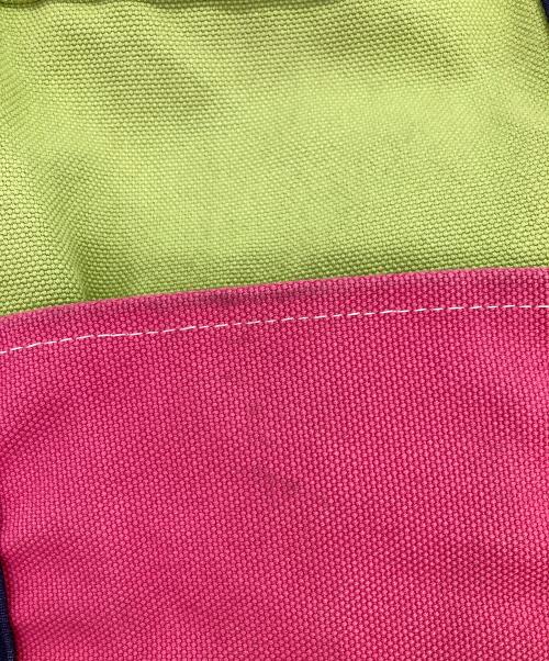 L.L.Bean（エルエルビーン）L.L.Bean (エルエルビーン) クレイジーパターンボードトートバッグ グリーン×ピンクの古着・服飾アイテム