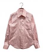 COMME des GARCONSコムデギャルソン）の古着「ペイズリーサテンシャツ」｜ピンク