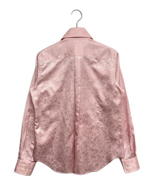 COMME des GARCONS（コムデギャルソン）COMME des GARCONS (コムデギャルソン) ペイズリーサテンシャツ ピンク サイズ:XSの古着・服飾アイテム