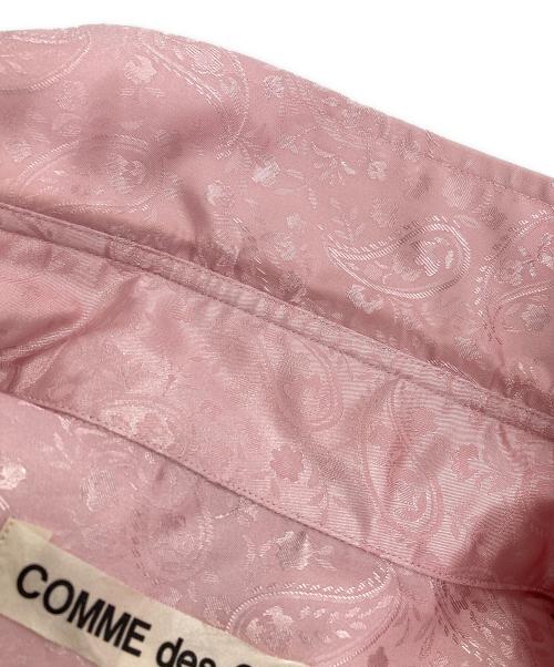 COMME des GARCONS（コムデギャルソン）COMME des GARCONS (コムデギャルソン) ペイズリーサテンシャツ ピンク サイズ:XSの古着・服飾アイテム