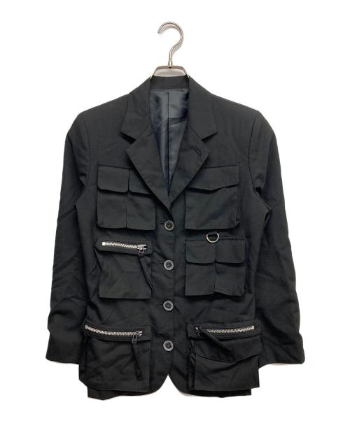 Jean Paul GAULTIER（ジャンポールゴルチェ）Jean Paul GAULTIER (ジャンポールゴルチェ) マルチポケットジャケット ブラック サイズ:40の古着・服飾アイテム