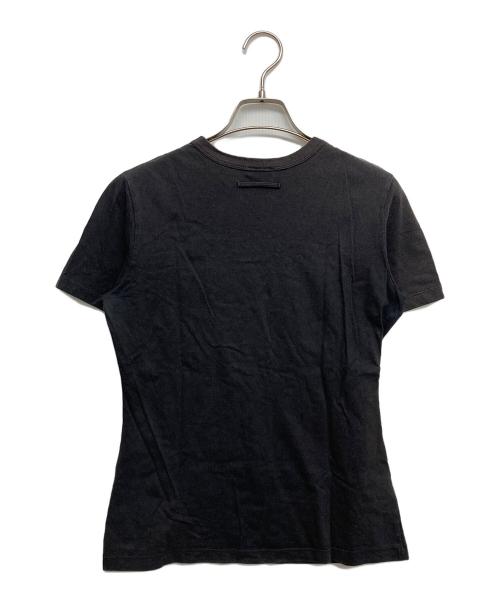 Jean Paul Gaultier FEMME（ジャンポールゴルチエ フェム）Jean Paul Gaultier FEMME (ジャンポールゴルチエ フェム) アートプリントTシャツ ブラック サイズ:40の古着・服飾アイテム