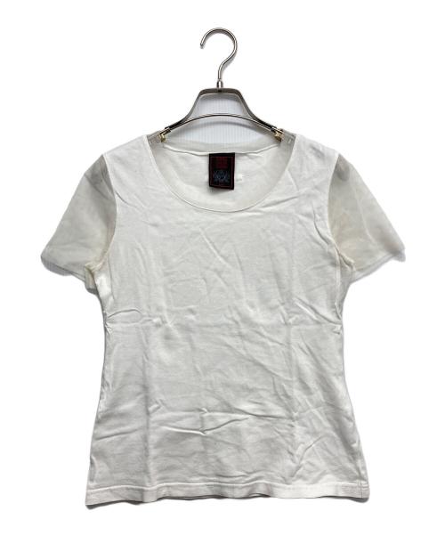 Jean Paul GAULTIER（ジャンポールゴルチェ）Jean Paul GAULTIER (ジャンポールゴルチェ) メッシュ切替Tシャツ ホワイト サイズ:40の古着・服飾アイテム