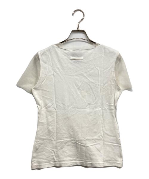 Jean Paul GAULTIER（ジャンポールゴルチェ）Jean Paul GAULTIER (ジャンポールゴルチェ) メッシュ切替Tシャツ ホワイト サイズ:40の古着・服飾アイテム