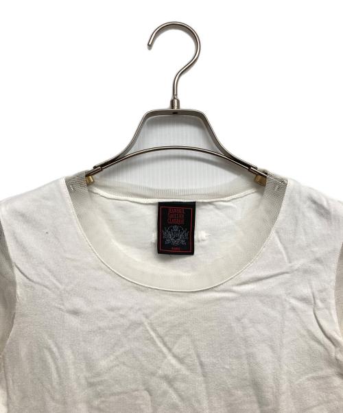 Jean Paul GAULTIER（ジャンポールゴルチェ）Jean Paul GAULTIER (ジャンポールゴルチェ) メッシュ切替Tシャツ ホワイト サイズ:40の古着・服飾アイテム