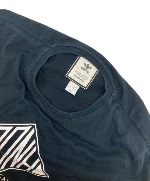 adidas（アディダス）adidas (アディダス) NEIGHBORHOOD (ネイバーフッド) コラボプリントTシャツ ブラック サイズ:Lの古着・服飾アイテム