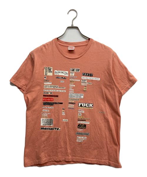 SUPREME（シュプリーム）Supreme (シュプリーム) Cutouts Tee ピンク サイズ:Mの古着・服飾アイテム