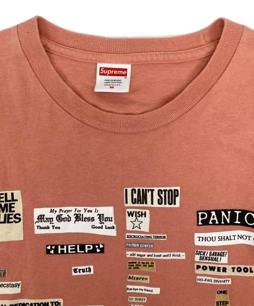 SUPREME（シュプリーム）Supreme (シュプリーム) Cutouts Tee ピンク サイズ:Mの古着・服飾アイテム