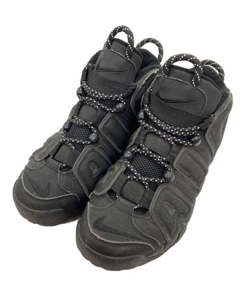 NIKE（ナイキ）NIKE (ナイキ) AIR MORE UPTEMPO BLACK スニーカー ブラック サイズ:26の古着・服飾アイテム