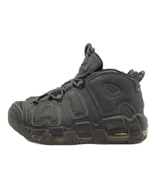 NIKE（ナイキ）NIKE (ナイキ) AIR MORE UPTEMPO BLACK スニーカー ブラック サイズ:26の古着・服飾アイテム
