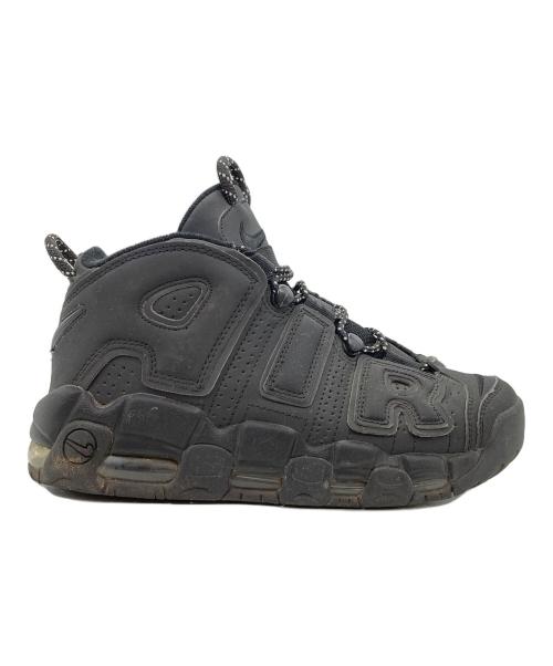 NIKE（ナイキ）NIKE (ナイキ) AIR MORE UPTEMPO BLACK スニーカー ブラック サイズ:26の古着・服飾アイテム