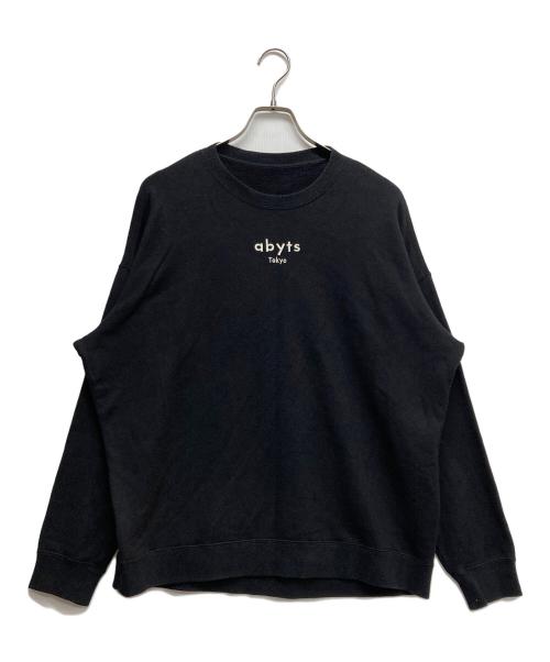 ABYTS（エーバイティーエス）abyts (エーバイティーエス) クルーネックスウェット ブラック サイズ:1の古着・服飾アイテム