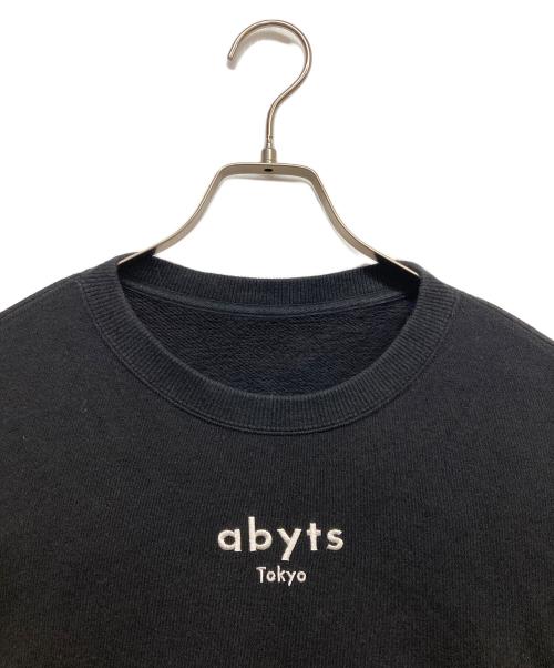 ABYTS（エーバイティーエス）abyts (エーバイティーエス) クルーネックスウェット ブラック サイズ:1の古着・服飾アイテム