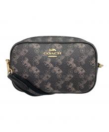 COACH（コーチ）の古着「コーティングキャンバス レザーバッグ」｜ブラック