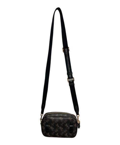 COACH（コーチ）COACH (コーチ) コーティングキャンバス レザーバッグ ブラックの古着・服飾アイテム