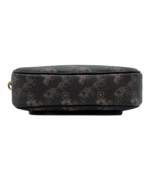 COACH（コーチ）COACH (コーチ) コーティングキャンバス レザーバッグ ブラックの古着・服飾アイテム