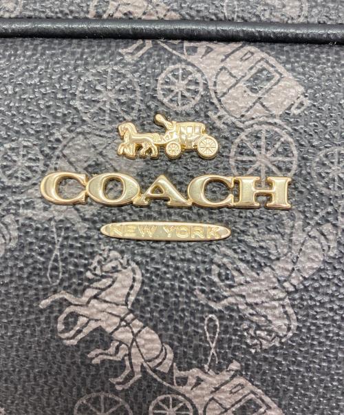 COACH（コーチ）COACH (コーチ) コーティングキャンバス レザーバッグ ブラックの古着・服飾アイテム