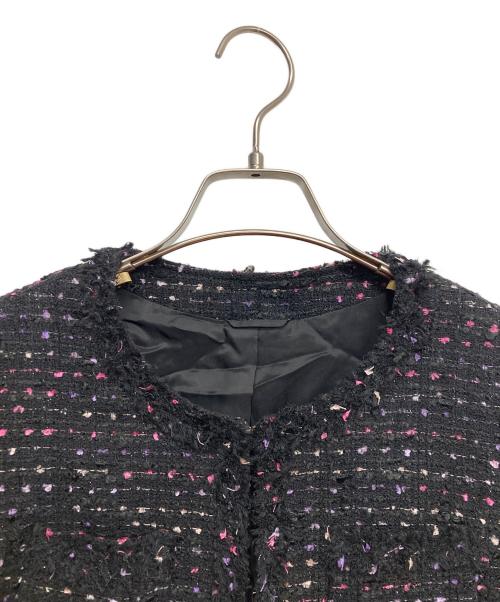 ANAYI（アナイ）ANAYI (アナイ) ツイードジャケット ブラック サイズ:36の古着・服飾アイテム